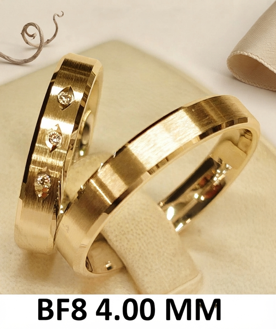 14 Karat Gold Stone-Set Matte Patterned Engagement Ring
